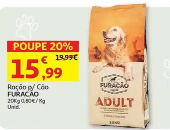 Auchan Ração p/ Cão FURACÃO promoção