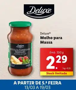 Lidl Deluxe Molho para Massa promoção