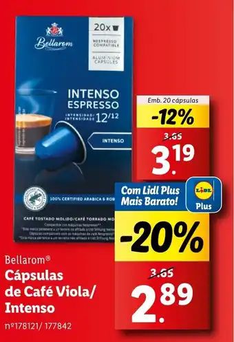 Lidl Bellarom Cápsulas de Café Viola/ Intenso promoção