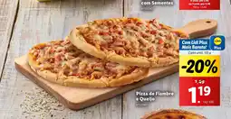 Lidl Pizza de Fiambre e Queijo promoção