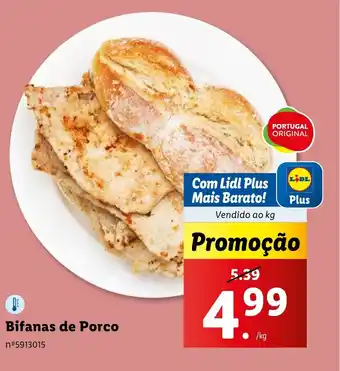 Lidl Bifanas de Porco promoção