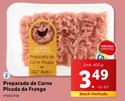 Lidl Preparado de Carne Picada de Frango promoção