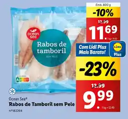 Lidl Ocean Sea Rabos de Tamboril sem Pele promoção