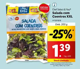 Lidl Chef Select & You Salada com Coentros XXL promoção