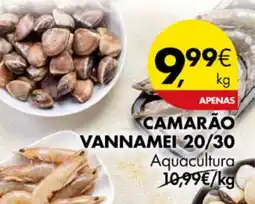 Pingo Doce Camarão vannamei 20/30 aquacultura promoção