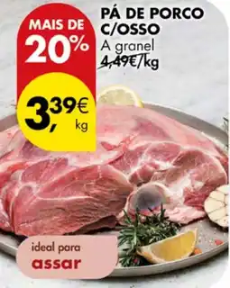 Pingo Doce Pá de porco c/osso a granel promoção