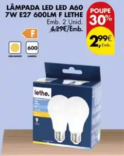 Pingo Doce Lâmpada led led a60 7w e27 600lm f lethe promoção