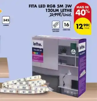 Pingo Doce Fita led rgb 5m 3w 120lm lethe promoção