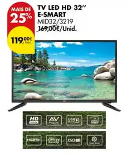 Pingo Doce Tv led hd 32" e-smart promoção