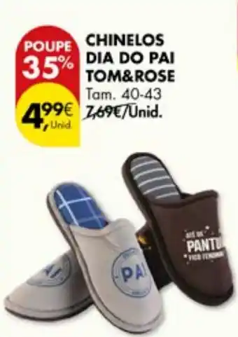 Pingo Doce Chinelos dia do pai tom&rose promoção