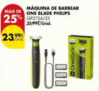 Pingo Doce Máquina de barbear  one blade philips promoção