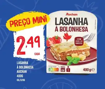 Minipreço Lasanha à bolonhesa auchan promoção