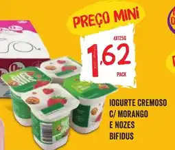 Minipreço Iogurte cremoso c/ morango e nozes bifidus promoção