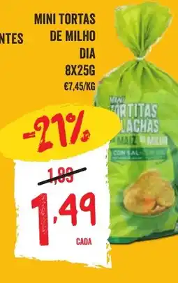 Minipreço Mini tortas de milho dia promoção