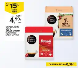 Continente Cápsulas de cafe dolce gusto promoção