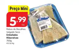 Minipreço Rabos de Bacalhau Salgado Seco Embalados Riberalves promoção