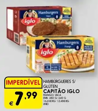 Meu Super Hamburgueres s/ glúten capitão iglo promoção