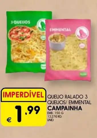 Meu Super Queijo ralado 3 queijos/ emmental campainha promoção