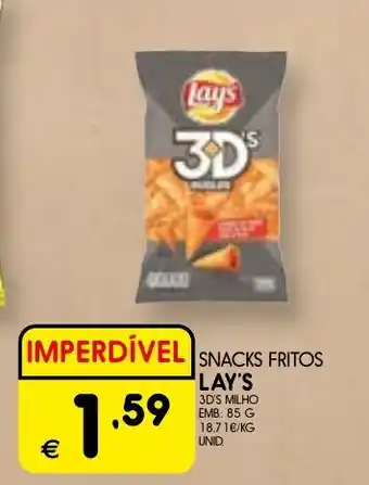 Meu Super Snacks fritos lay's 3d's milho promoção