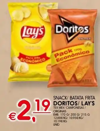 Meu Super Snack/ batata frita doritos/lay's tex mex/ camponesas originais promoção