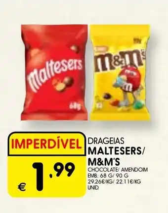 Meu Super Drageias maltesers/ m&m's promoção