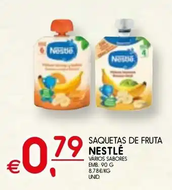 Meu Super Saquetas de fruta nestle promoção