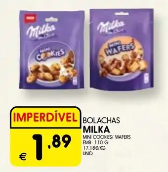 Meu Super Bolachas milka mini cookies/ wafers promoção