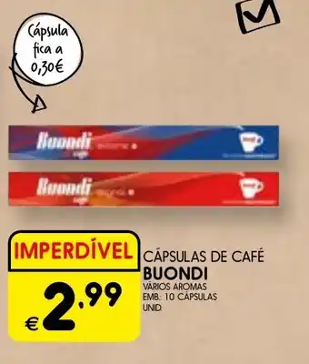 Meu Super Cápsulas de café buondi promoção