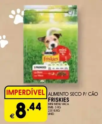 Meu Super Alimento seco p/ cão friskies mini menu vaca promoção