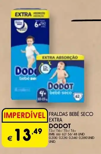 Meu Super Fraldas bebé seco extra dodot promoção