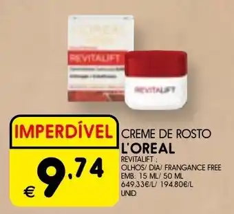 Meu Super Creme de rosto l'oreal promoção