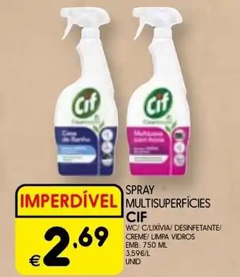 Meu Super Spray multisuperfícies Cif promoção