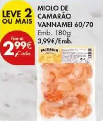 Pingo Doce Miolo de camarão vannamei 60/70 promoção