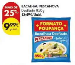 Pingo Doce Bacalhau pescanova desfiado promoção