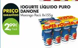 Pingo Doce Iogurte líquido puro danone promoção