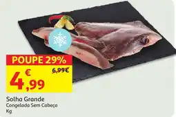 Auchan Solha Grande Congelada Sem Cabeça promoção