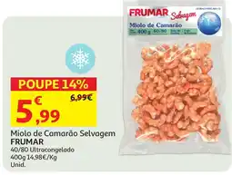 Auchan Miolo de Camarão Selvagem FRUMAR promoção