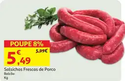 Auchan Salsichas Frescas de Porco Balcão promoção