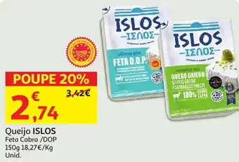 Auchan Queijo ISLOS Feta Cabra /DOP promoção