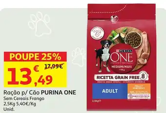 Auchan Ração p/ Cão PURINA ONE promoção