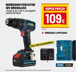 Brico Depôt Berbequim percutor 18v brushless promoção
