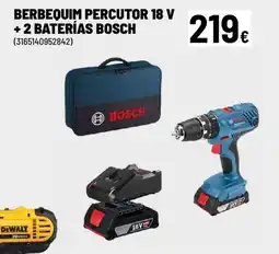 Brico Depôt Berbequim percutor 18 v + 2 baterías bosch promoção