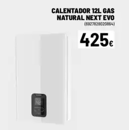 Brico Depôt Calentador gas natural next evo promoção