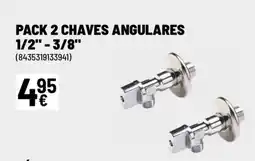 Brico Depôt Pack 2 chaves angulares 1/2" - 3/8" promoção