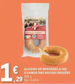 E.Leclerc Alheira de mirandela igp o sabor das nossas regiões promoção