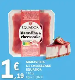 E.Leclerc Maravilha de cheesecake equador promoção