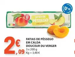 E.Leclerc Fatias de pêssego em calda douceur du verger promoção