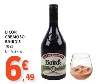 E.Leclerc Licor cremoso baird's promoção