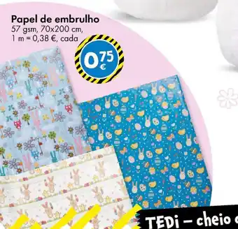 TEDi Papel de embrulho promoção