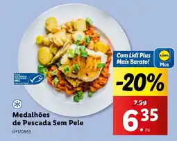 Lidl Medalhões de Pescada Sem Pele promoção